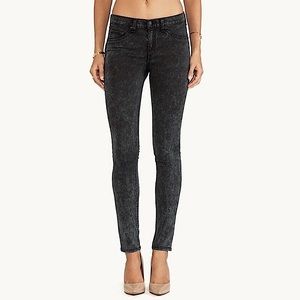 RAG & BONE Rosebowl black acid wash legging jeans size 26